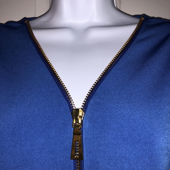 Carmen Marc Valvo Cobalt Blue Tank Top - Picture 4 of 8